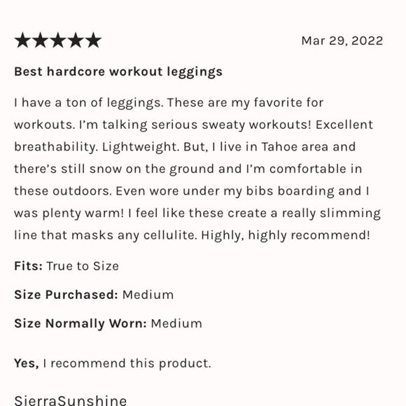 NWOT High-Rise 7/8 Length Good Karma Leggings Sz M/L - Picture 5 of 12